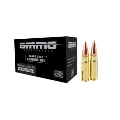 AMMO INC RANGE PACK .300 BLACKOUT AMMO 150GR FMJ, 200RDS - 300B150FMJ-A200