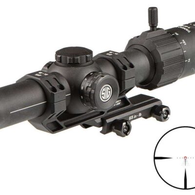 Sig Sauer FFP Tango MSR 1-6x scope with integral throw lever, etched illuminated BDC reticle, and Alpha cantilever mount for $299 currently here: