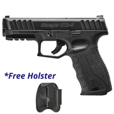 Stoeger 15+1 STR-9 with an OWB holster (fits most G19 holsters according to the internet) for $199 currently here