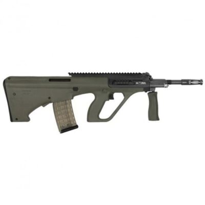 Steyr AUG A3 M1 bullpup with extended top rail, 16'' 5.56 CHF nitrided barrel, and OD green receiver for $1,499 currently here: