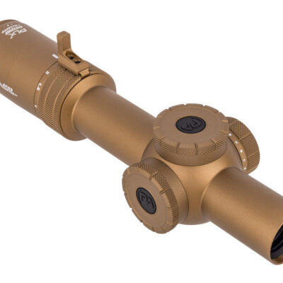 Primary Arms FDE Platinum 1-8x compact FFP scope with throw lever, Japanese HD glass, and auto ranging ACSS Raptor 5.56/308/223 BDC reticle for $1,319 with code SAVE12 currently here