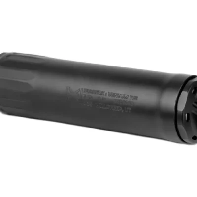 HUXWRX flow through full auto rated VENTUM HUB mount compatible silencer for $819 currently here: