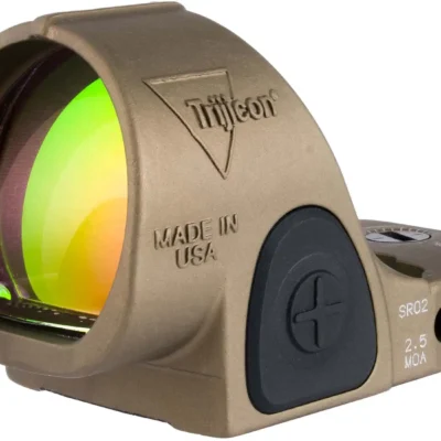 Trijicon American made FDE LED adjustable SRO red dot optic with RMR footprint, 2.5 MOA dot, and 2-5 year battery life for $495/ea shipped with code "REDDOT" currently here: