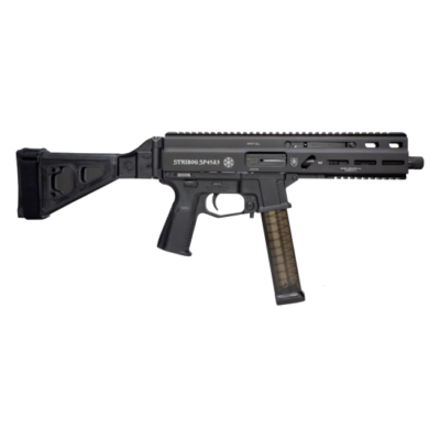 Grand Power's new SP45A3 delayed blowback pistol with CHF threaded 45ACP barrel, MLOK/1013 handguard, and folding SB Tactical brace for $1,299 shipped with code "SP45" currently here