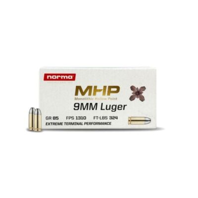 Norma brass case 9mm JHPs with 85gr monolithic projectiles for $0.26/rd currently here