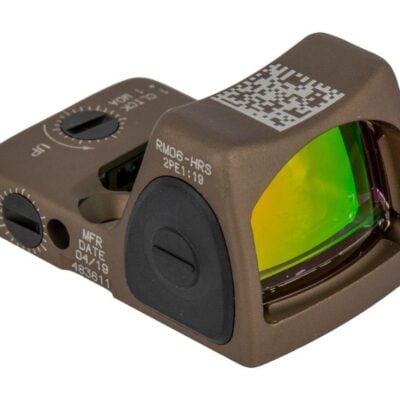 Trijicon FDE American made SOCOM adopted Type 2 LED adjustable HRS RMR with 3.25 MOA dot and 2-5 year battery life for $479 currently here