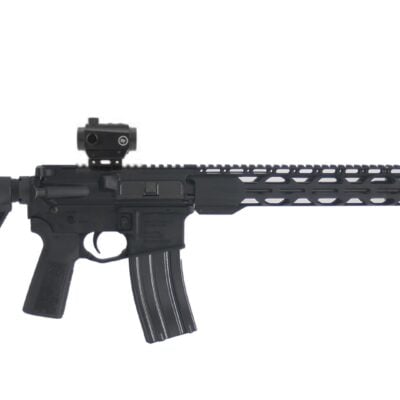 Radical AR15 with 16'' 5.56 nitrided mid-length barrel, MLOK free floated handguard, full auto pocket cut lower, B5 Systems stock/grip, and Crimson Trace red dot optic for $399/ea currently here