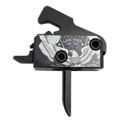 Rise Armament RA-140 "Live Free Or Die" edition drop in AR15/AR10 match trigger with crisp 3.5lb single stage break, flat shoe, and anti-walk pins for $85/ea shipped currently here