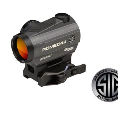 Sig Sauer "factory refurbished" Romeo4H red or green dot optic with QD mount, flip down lens cover, and 50,000-100,000 hour battery life for $199 *shipped* currently here