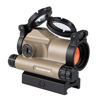 Sig Sauer FDE Romeo 7S red dot optic with 2 MOA dot, flip up lens covers, lower 1/3 & absolute co-witness mount, and 2-5 year battery life powered by an AAA battery for $99/ea currently here