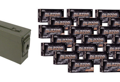 Blazer brass case 124gr 9mm and a lockable sealed steel ammo can for $0.239/rd (select option from drop down menu) shipped currently here