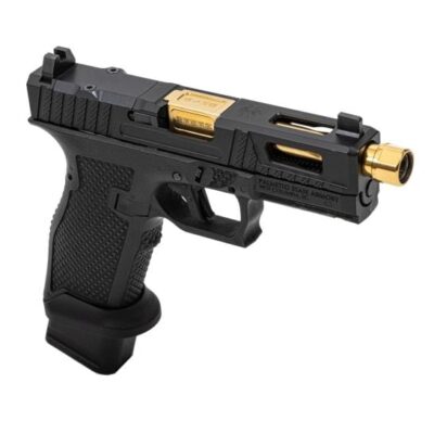 PSA 22+1 optics ready SABRE Dagger with RMR pattern cut slide, Ameriglo suppressor height sights, threaded gold TiN barrel, flatish shoe, and magwell for $599 here