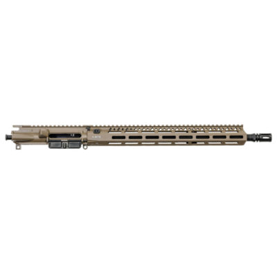 BCM AR15 FDE upper receiver with 16'' 5.56 chrome lined mid-length MP/HP tested barrel, 15'' MCMR MLOK free floated rail, and BCG (click the free BCG box) for $765 currently here