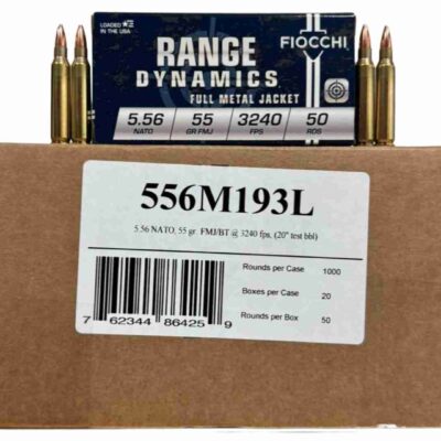 Fiocchi brass case 55gr 5.56 M193 ammo for $0.419/rd currently here