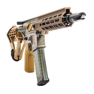 PSA SABRE AR15 pistol with 11.5'' 5.56 4150CMV nitrided barrel, flash hider, Riflespeed quick adjustable gas block, 10'' MLOK rail with steel QD points, Microbest BCG, SABRE-5 9 position extension (similar to Vltor A5) with H2 equivalent buffer, & Radian gas busting ambi charging for $1,099