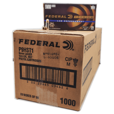 Federal nickel plated brass case 9mm with 124gr HST JHPs for $0.499/rd shipped currently here