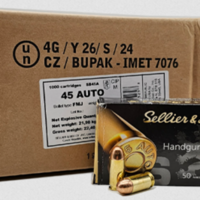 Sellier & Bellot brass case 230gr 45ACP for $0.379/rd & orders over $500 ship free currently here