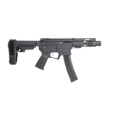 PSA AR-V with 4'' 9mm nitrided threaded barrel, recessed flash can, MLOK free floated rail, SB Tactical SBA3 adjustable brace, CZ Scorpion/AK-V pattern mag/mag well, MOE grip, and NiB EPT trigger for $819 currently here: