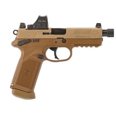 FN America FDE 15+1 FNX-45 Tactical with CHF chrome lined threaded barrel, ambi controls, tritium suppressor height night sights, and Holosun 407 red dot for $1,059 shipped (add to cart for price) currently here: