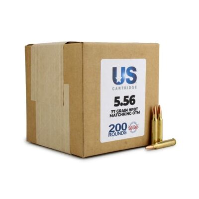 US Cartridge brass case 5.56 with Sierra MatchKing 77gr HPBT OTM projectiles for $0.75/rd with code WINTER5 & orders over $149 ship free currently here: