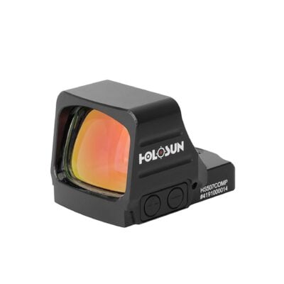 Holosun 507 Comp red dot optic with large window, top mounted battery, RMR footprint, 2 MOA dot and/or 8, 20 & 32 MOA ring, and 2-5 year battery life for $326 (log in for price) *shipped* with code "MRGUNSNGEAR" here