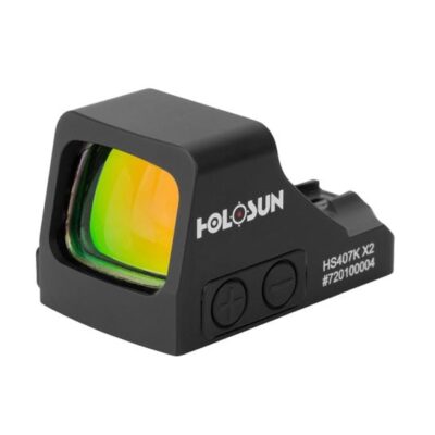 Holosun 407K compact red dot optic with 6 MOA dot, integral rear sight, RMSc mounting pattern, and 2-5 year battery life for $198/ea shipped currently here:
