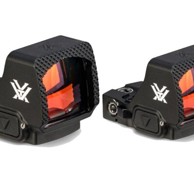 Vortex Defender XL red dot optic with large window, 5 or 8 MOA dot, Delta Point footprint, shake awake/auto off, 25,000 hour battery life, top mounted battery, and lifetime warranty for $259/ea with code "DEFENDIT35" currently here