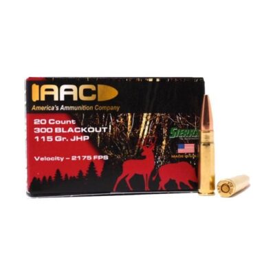AAC brass case 300BLK with Sierra 115gr JHP projectiles for $0.60/rd currently here: