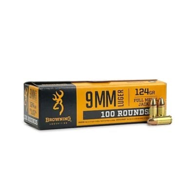 Browning brass case 9mm with 124gr projectiles plus a 3.5'' Master USA fixed blade knife for $0.225/rd shipped with code "SUMMERFS25" currently here