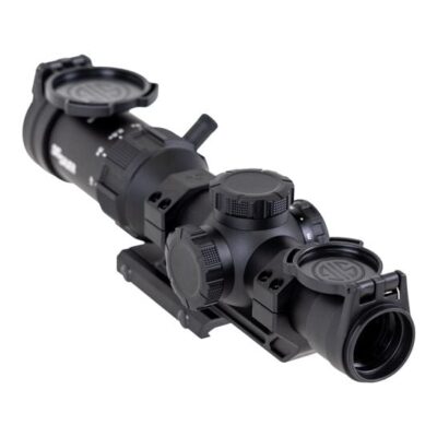 Sig Sauer Tango SPR 1-4x scope with "red dot bright" illuminated Hellfire reticle, throw lever, and Alpha cantilever mount for $159 currently here