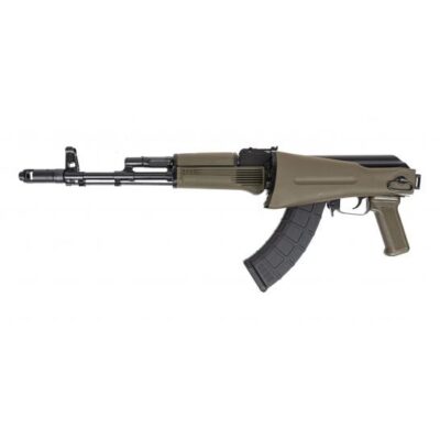 PSA GF3 AK-103 with 4150CMV nitrided barrel, 24mm muzzle brake, hammer forged bolt/carrier/trunnion, enhanced safety, and side folding OD green stock for $699 currently here: