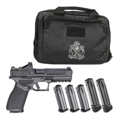 Springfield 17/20+1 optics ready Echelon "gear up" package with 5 mags, padded range case, tritium front sight, and Viridian green dot optic for $549 currently here: