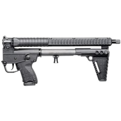 Kel Tec Gen3 Sub2000 folding 9mm carbine with Glock magwell, threaded barrel, and new MLOK/1913 handguard that rotates to allow for optics/sights for $329 currently here: