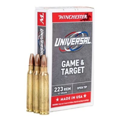 Winchester brass case 223 with 62gr open tip projectiles for $0.40/rd currently here