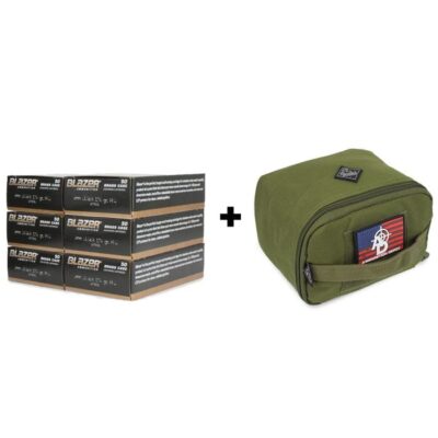 Blazer brass case 124gr 9mm with a padded ammo case for $0.225/rd & orders over $149 ship free with code "MRGNGFS25" currently here