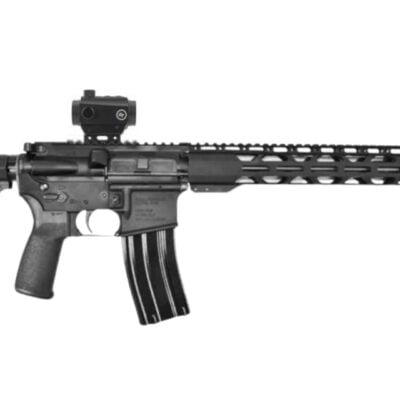 Radical AR15 with 16'' 5.56 nitrided mid-length barrel, MLOK free floated handguard, full auto pocket cut lower, Mission First Tactical stock/grip, and Crimson Trace red dot optic for $399/ea currently here