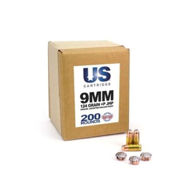 US Cartridge 9mm with 124gr +p Nosler JHP projectiles for $0.33/rd and orders over $149 ship free currently with code "MRGNGFS25" here