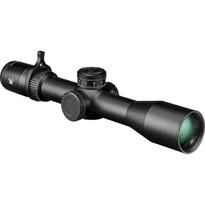 Vortex Optics Venom FFP 3-15x scope with throw lever, lifetime warranty, and etched illuminated EBR7 MOA or MIL reticle (both in stock currently) for $349/ea with code EMAIL50 currently here