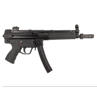 Military Armament Corporation MAC5 H&K MP5 clone built on H&K machinery with CHF chrome lined fluted tri-lug threaded barrel, flash hider, two mags, and a sling for $949 (add to cart for price) currently here: