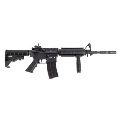 Palmetto State Armory M4A1 clone with 14.5'' 5.56 CHF chrome lined M4A1 profile barrel, pinned flash hider (non NFA), drop in rail, broom handle VFG, UID label, & MaTech rear sight for $849 currently here: