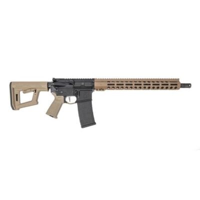 PSA Guardsman AR15 with 16'' 5.56 4150CMV chrome lined tapered profile mid-length barrel, pinned gas block FDE MLOK handguard, flat shoe NiB trigger, ambi safety, & Magpul MOE PR stock/grip/trigger guard for $599 currently here: