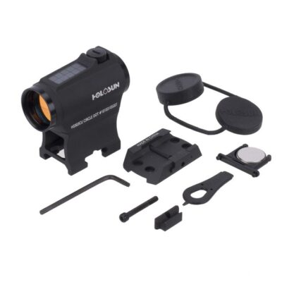 Holosun 503CU red dot optic with donut of death reticle, solar backup power, shrouded turrets, lower 1/3 co-witness & low mount, and 50,000+ hour battery life for $139 currently here: