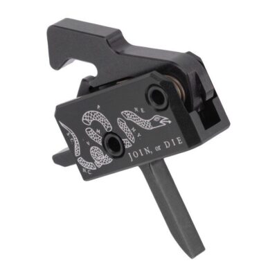 Rise Armament Join Or Die RA140 drop in AR15/AR10 match trigger with crisp 3.5lb single stage break and anti-walk pins for $89/ea and orders over $99 ship free currently here: