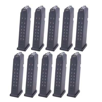 10x pack of standard capacity 17 round factory Glock 17/19x/45/47/34/17L magazines for $16.49/ea currently here