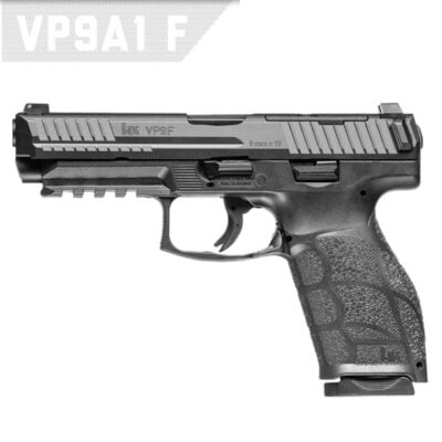 Heckler & Koch optic ready 17/20+1 VP9A1 F with tritium front sight and vastly superior ambi paddle mag release () for $657 [log in for price] with code BF25 currently here