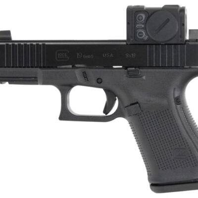 Limited edition American made Gen5 15+1 Glock 19 MOS with direct milled ACRO footprint slide, steel optic height sights, and Aimpoint ACRO P2 red dot optic for $1,169 with code BF25 currently here