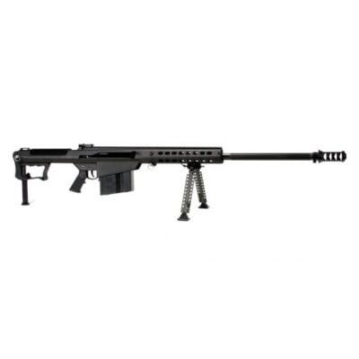 Barrett M107A1 semi auto 50 cal with 29'' fluted threaded barrel, back up iron sights (true story...), and bipod & monopod for $9,999 (add to cart for price) currently here
