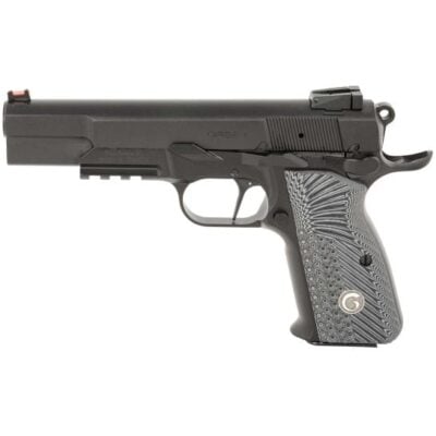 Girsan 15+1 MC35 Hi Power clone with adjustable rear sight, fiber optic front, ambi-safety, G10 grips, extended beavertail, extended slide release lever, flat trigger, and light rail for $449 currently here
