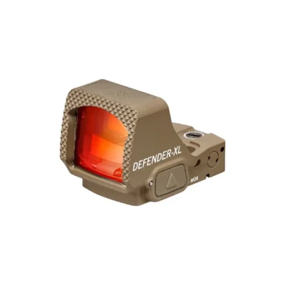 Vortex FDE Defender XL red dot optic with large window, 5 MOA dot, Delta Point footprint, shake awake/auto off, 25,000 hour battery life, top mounted battery, and lifetime warranty for $275/ea *shipped* with code "PBFD" currently here