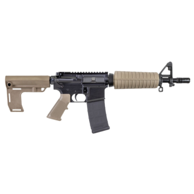 PSA AR15 pistol with 10.5'' 5.56 4150CMV nitrided barrel, pinned FSB/gas block as God intended, FDE furniture, and MFT adjustable brace with QD sling point for $379 here